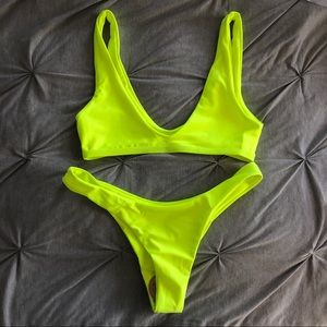 Neon shein bikini